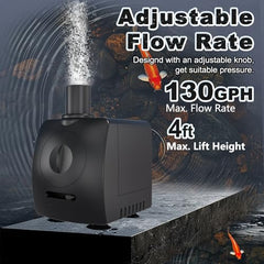 Control de flujo ajustable SongLong para precisión de agua y efectos.