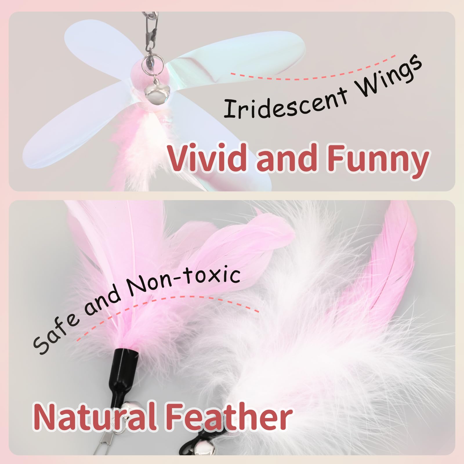 SONGWAY juguete pluma dorada para juego activo en casa