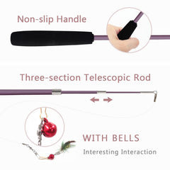 SONGWAY Recambios de plumas para gatos, variedad de texturas para explorar