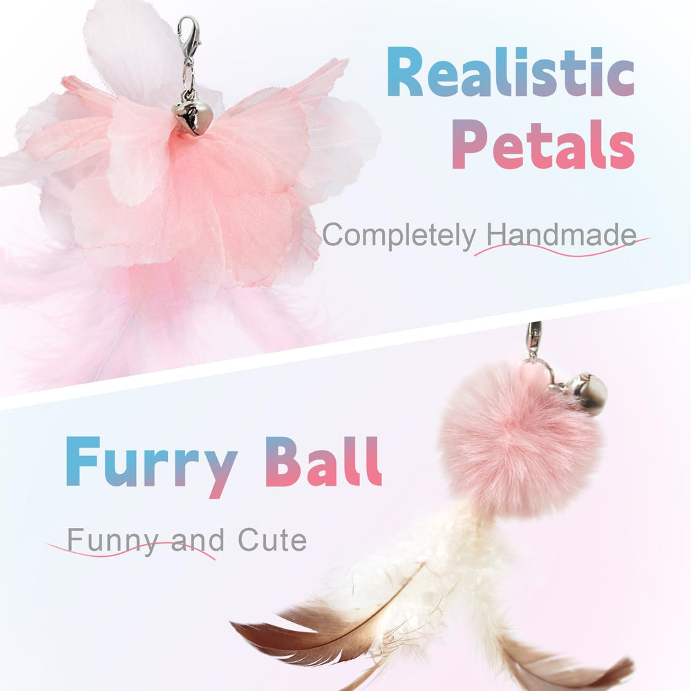 Cebo de plumas naturales para juego suave y estimulante