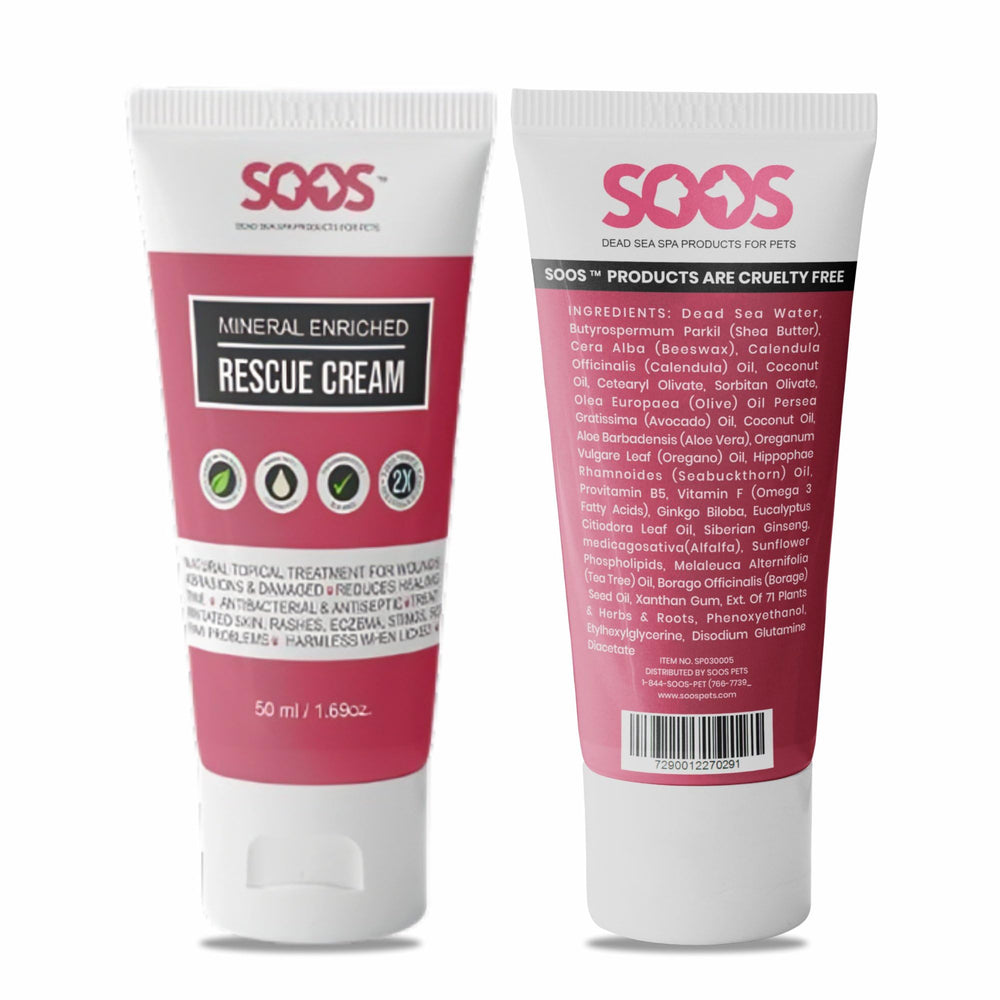 SOOS Rescue Cream para perros y gatos, absorción rápida en la piel