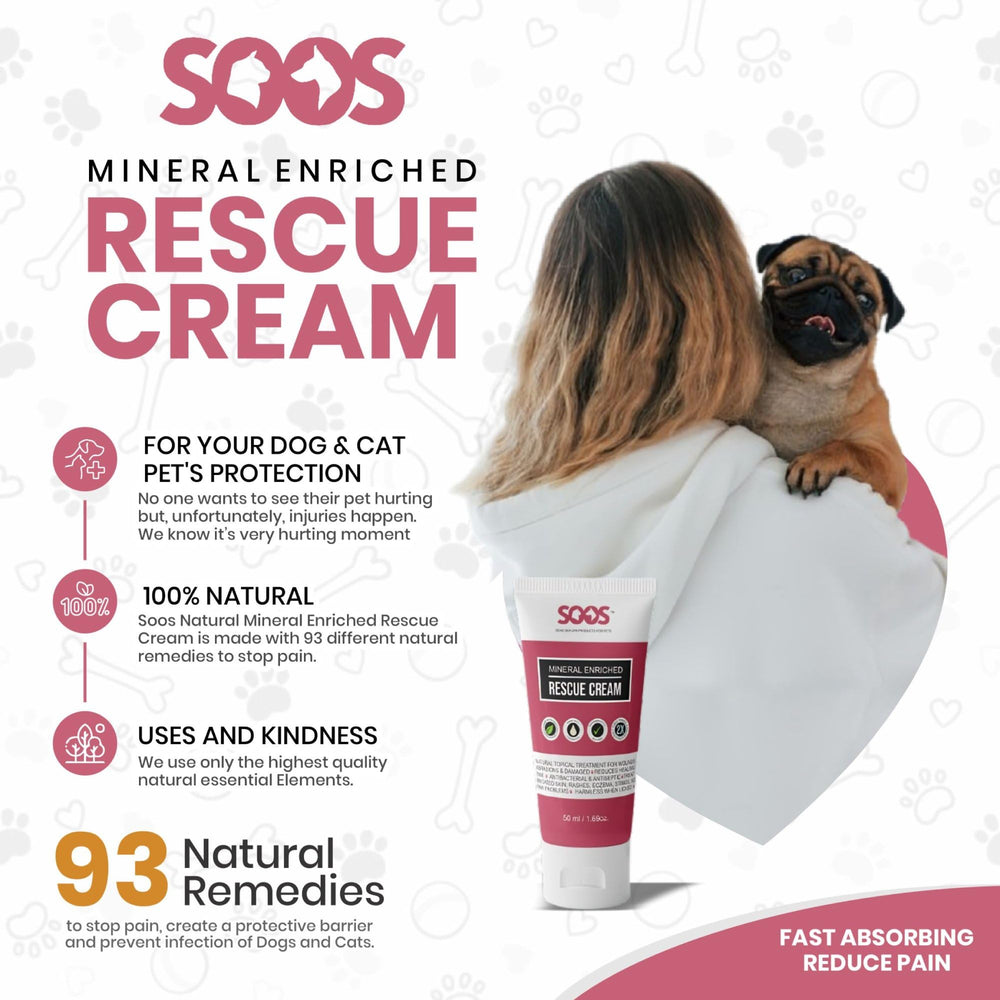 SOOS Rescue Cream en heridas leves, aplicación suave y sin irritación