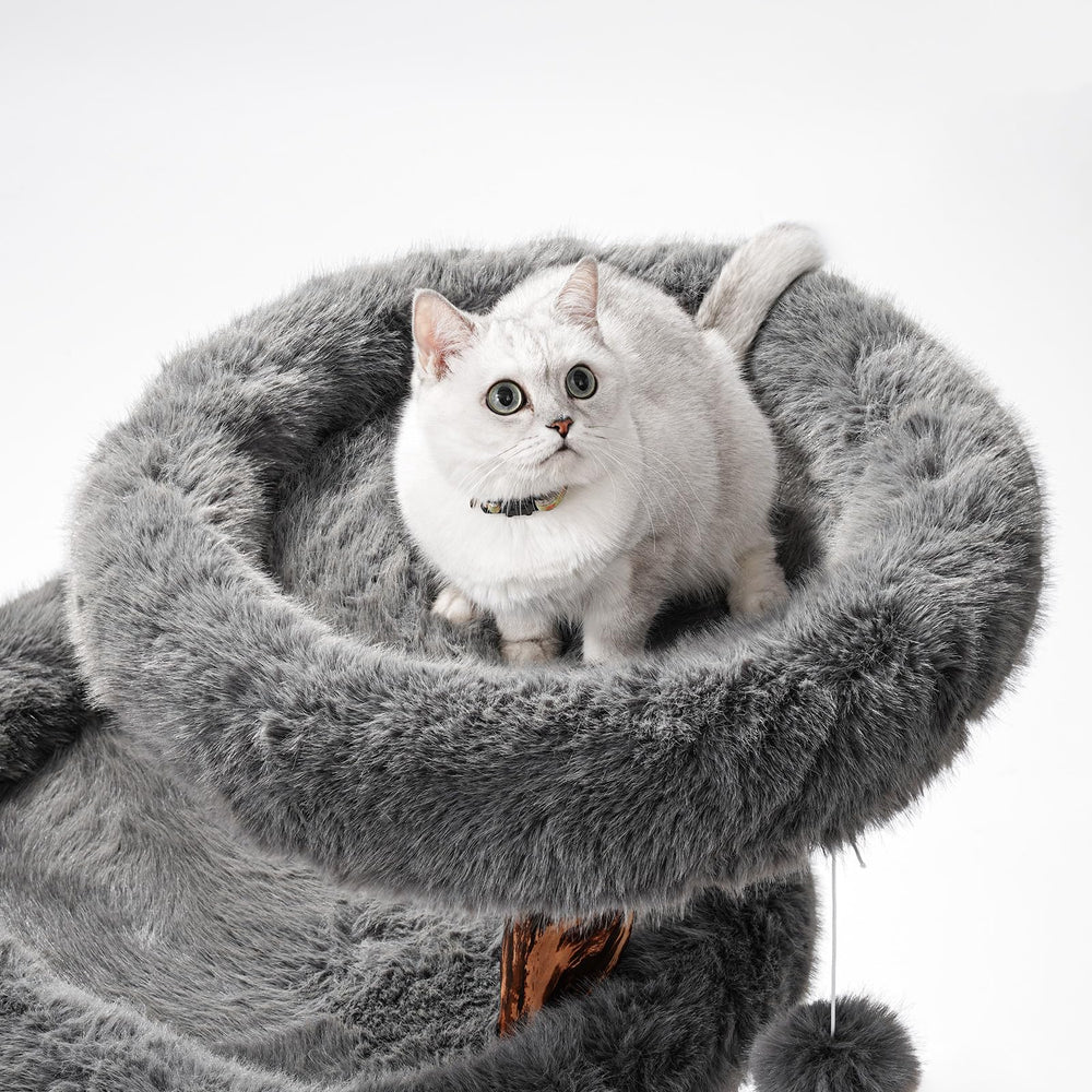 Sopapets Árbol con cama superior para felinos grandes y relajados.