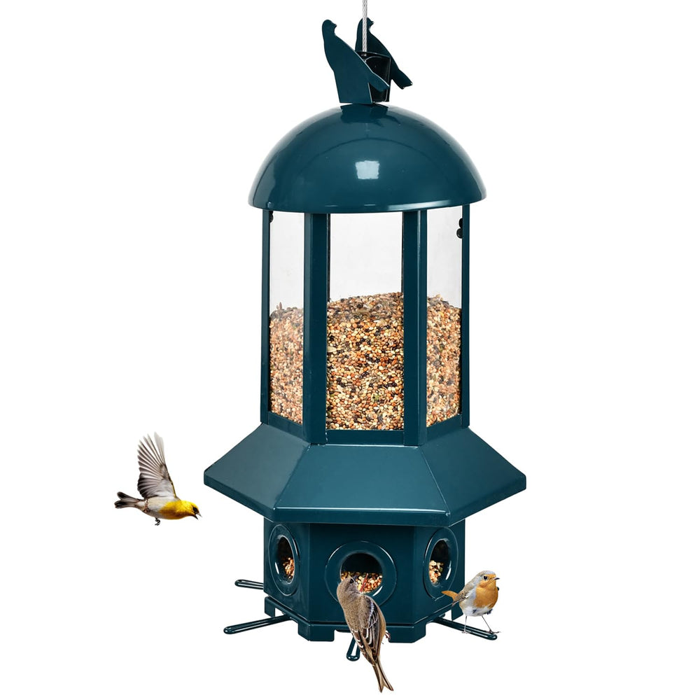 Sorflife comedero antiardillas con capacidad grande para alimentar aves sin interrupciones.
