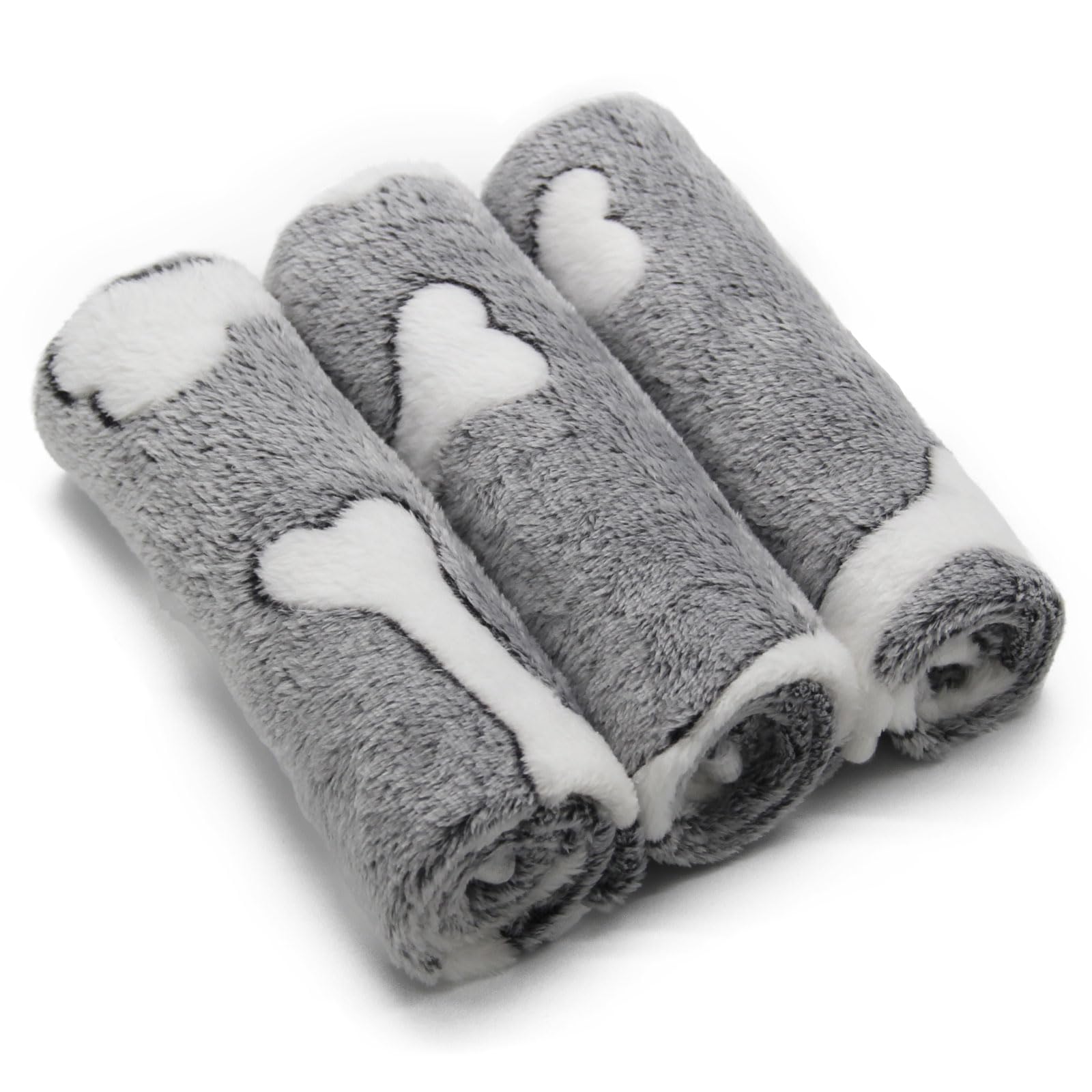 Manta SORKUT con textura doble cara velvet gris, ideal para mantener cálida a tu mascota