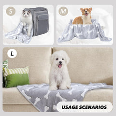 Manta SORKUT con corazón, suave para mascotas y plan de descanso.