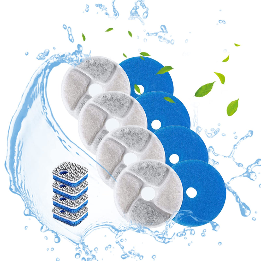 Soron filtro redondo 4.13 pulgadas para bebederos de gatos, mejora la limpieza del agua