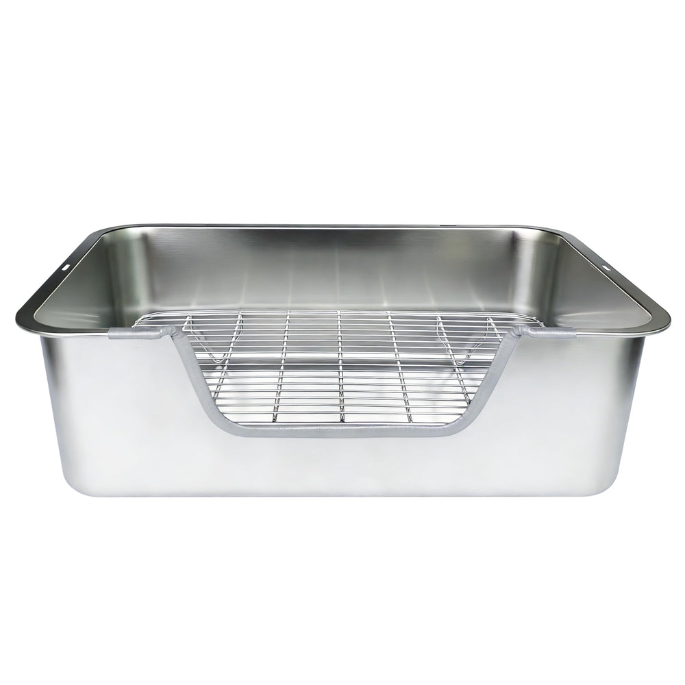Sorstrem Litter Box XXL, en jaula, mayor estabilidad durante el uso.
