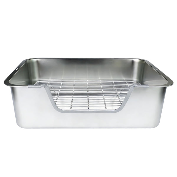 Sorstrem Litter Box XXL, en jaula, mayor estabilidad durante el uso.