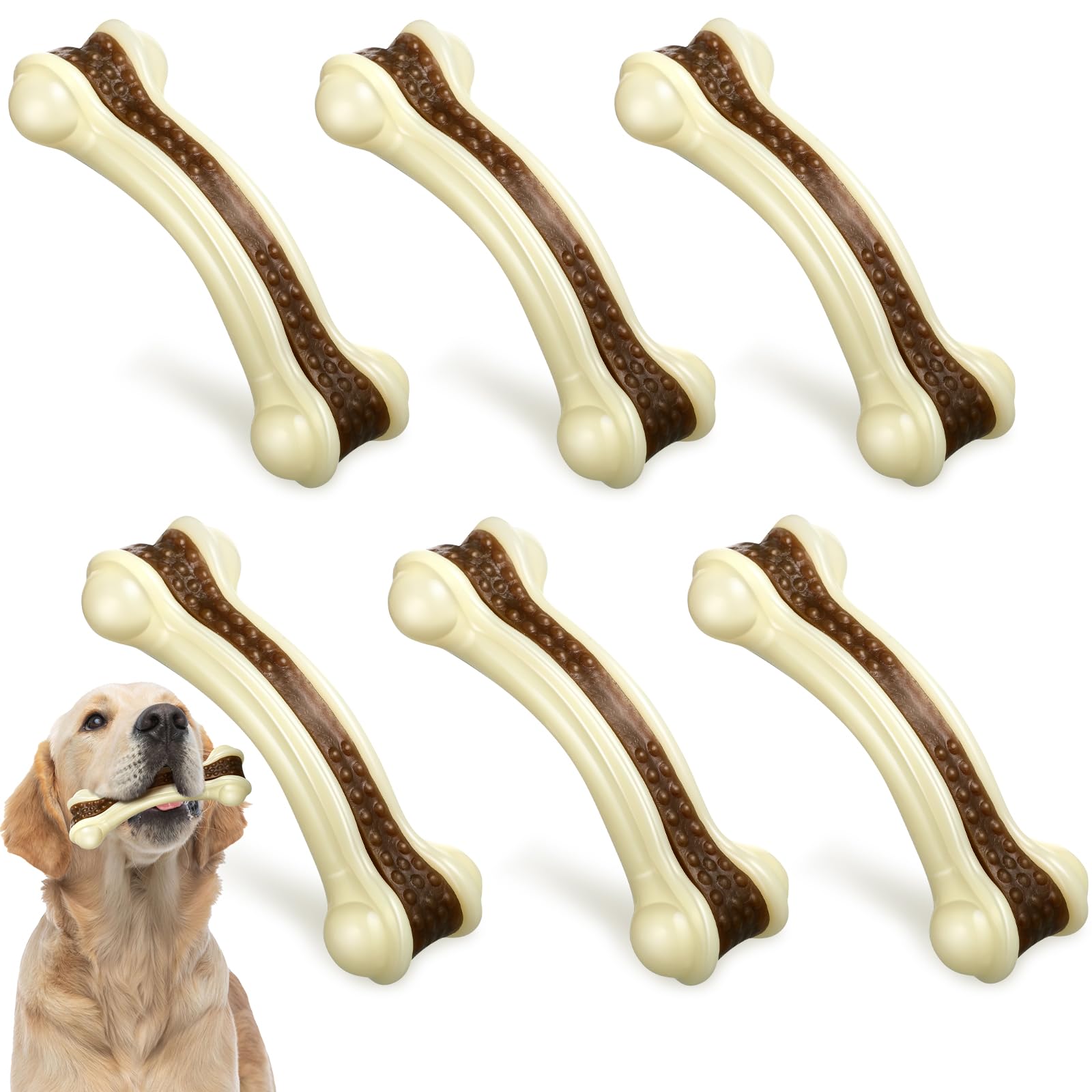 Sosation: hueso nylon sabor res, ideal para masticación prolongada.
