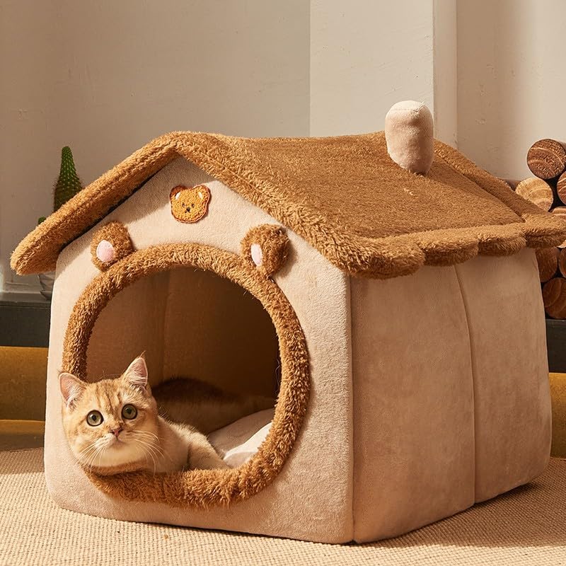 Sothuba base antideslizante en cama de gato marrón, estabilidad en pisos.
