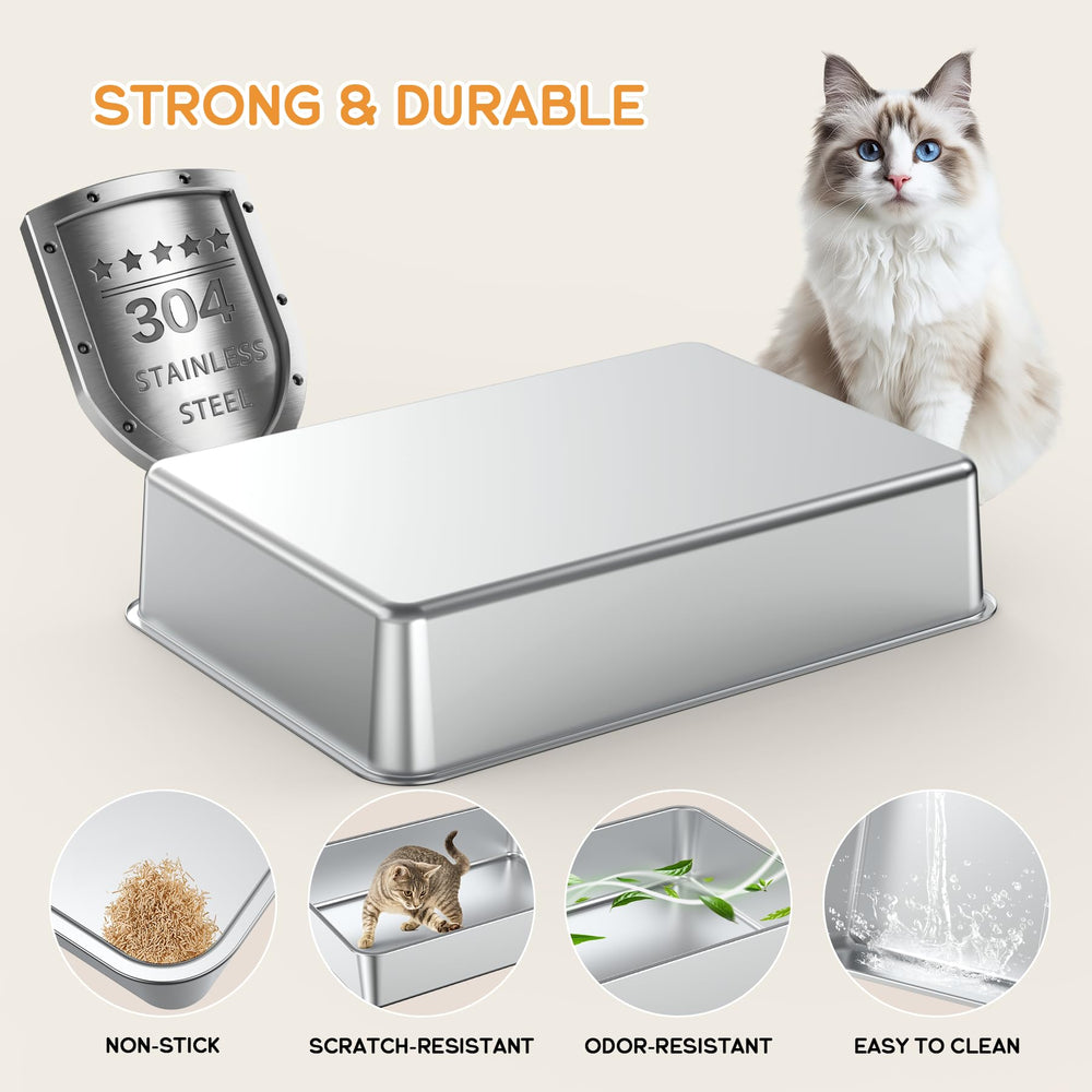Soulbond caja-litter-metal-rejilla-anti-rastro captura litter y protege el suelo