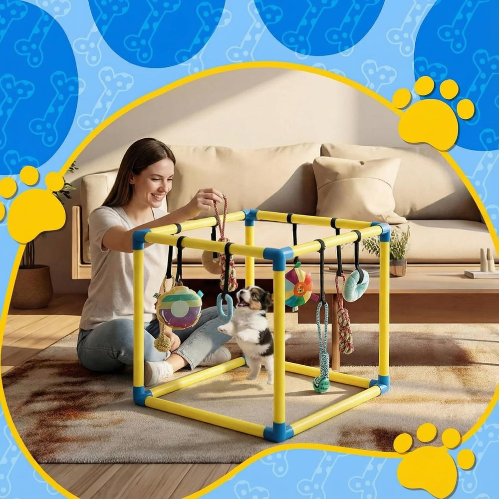 Soulchen Gimnasio con materiales seguros y peluche suave: diseño apto para cachorros.