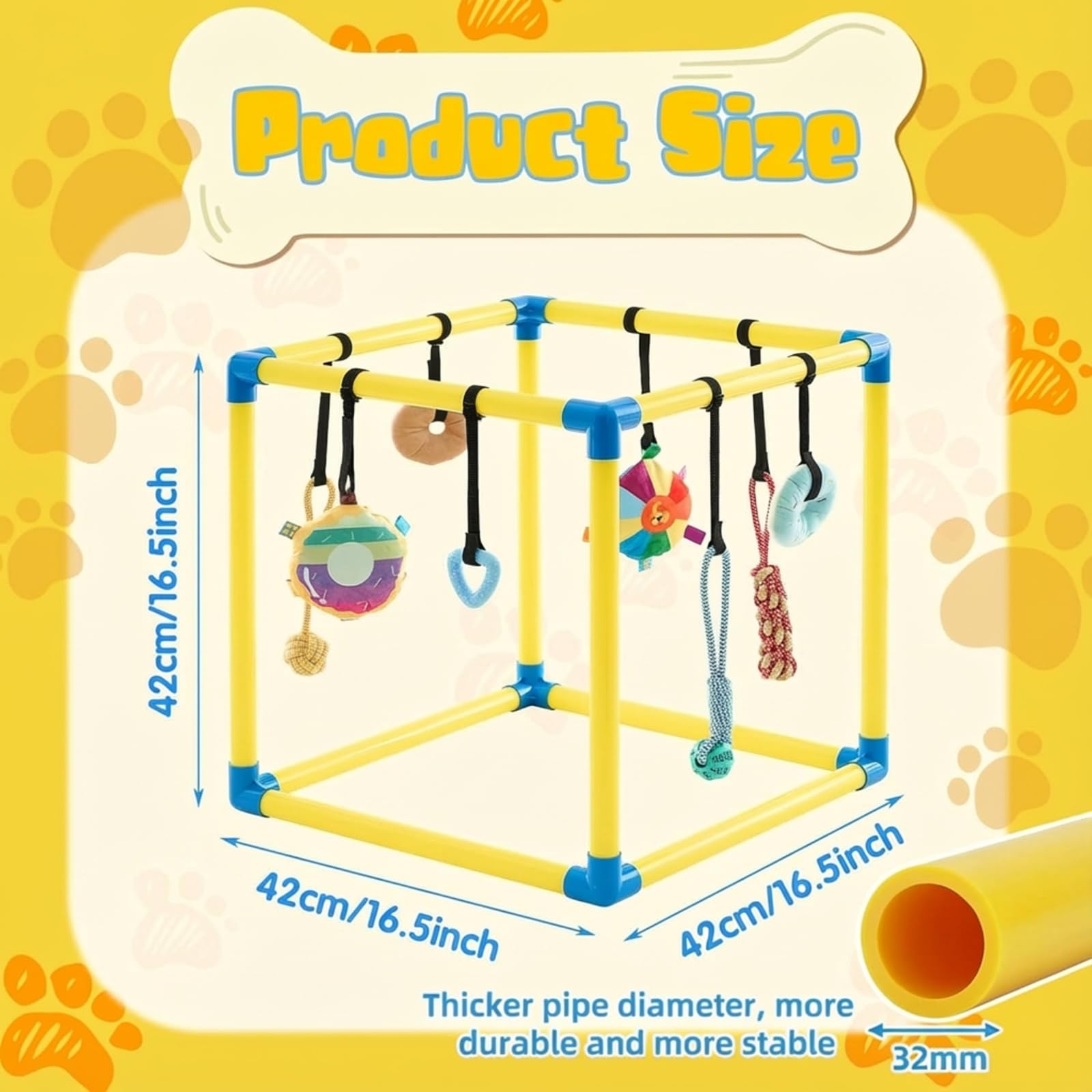Soulchen Gimnasio con rosquillas de peluche: estimula juego y atención.
