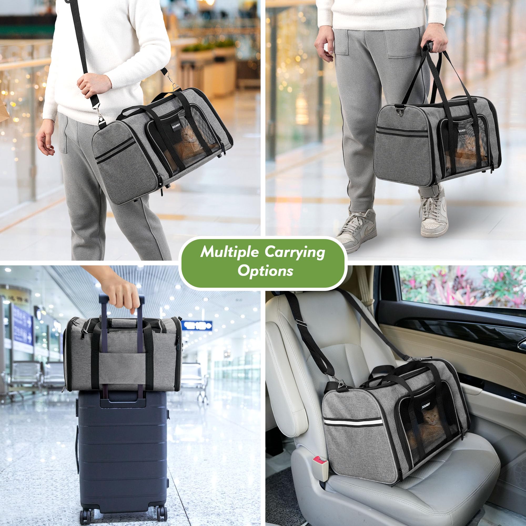 Soundy almacenamiento plegable para transporte compacto.