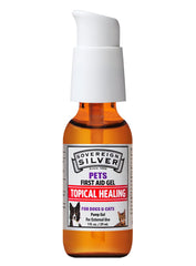 Sovereign Silver Gel para mascotas, aplicador cómodo para uso diario.