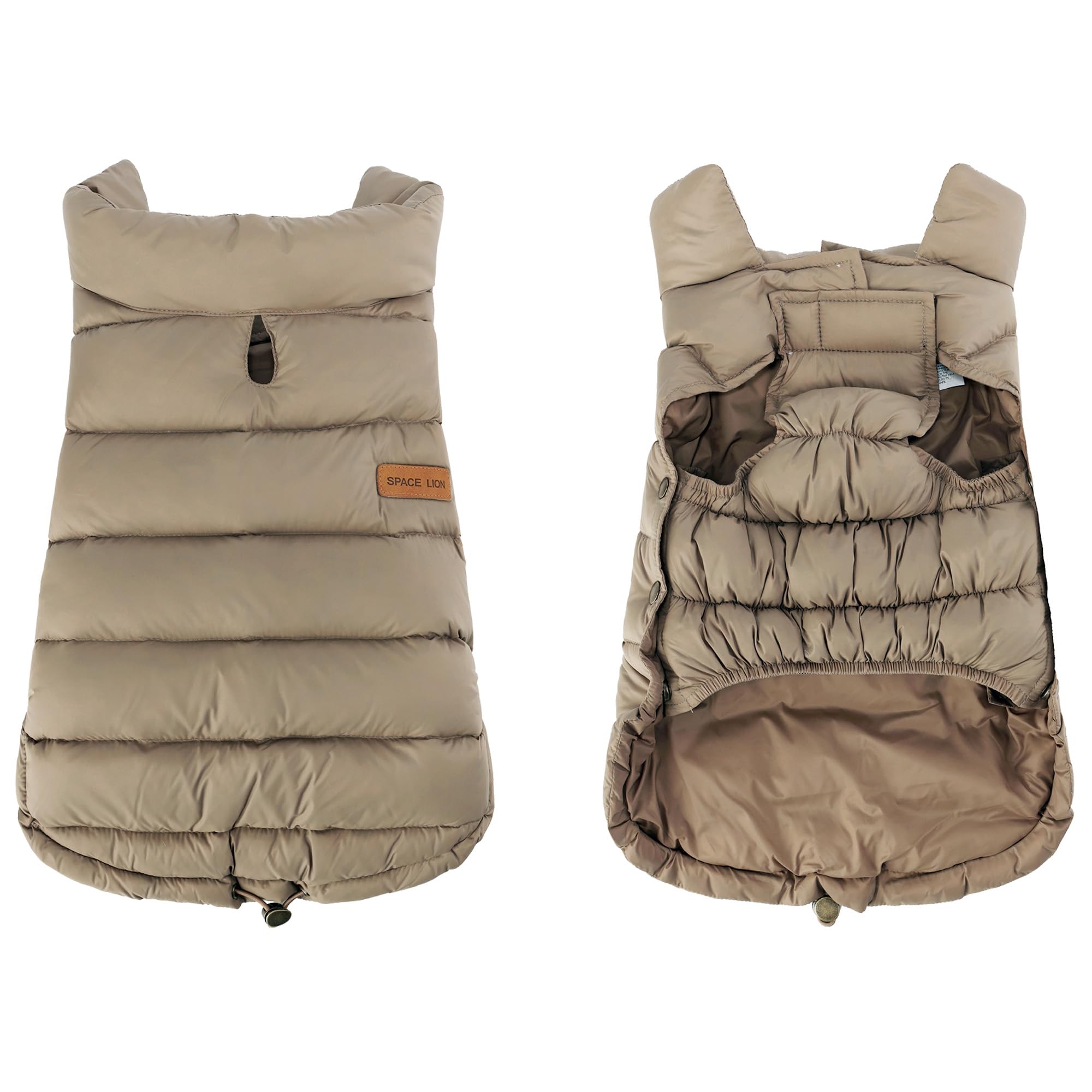 SPACE LION chaqueta acolchada perro-capa-exterior-repelente-agua mantiene al perro seco