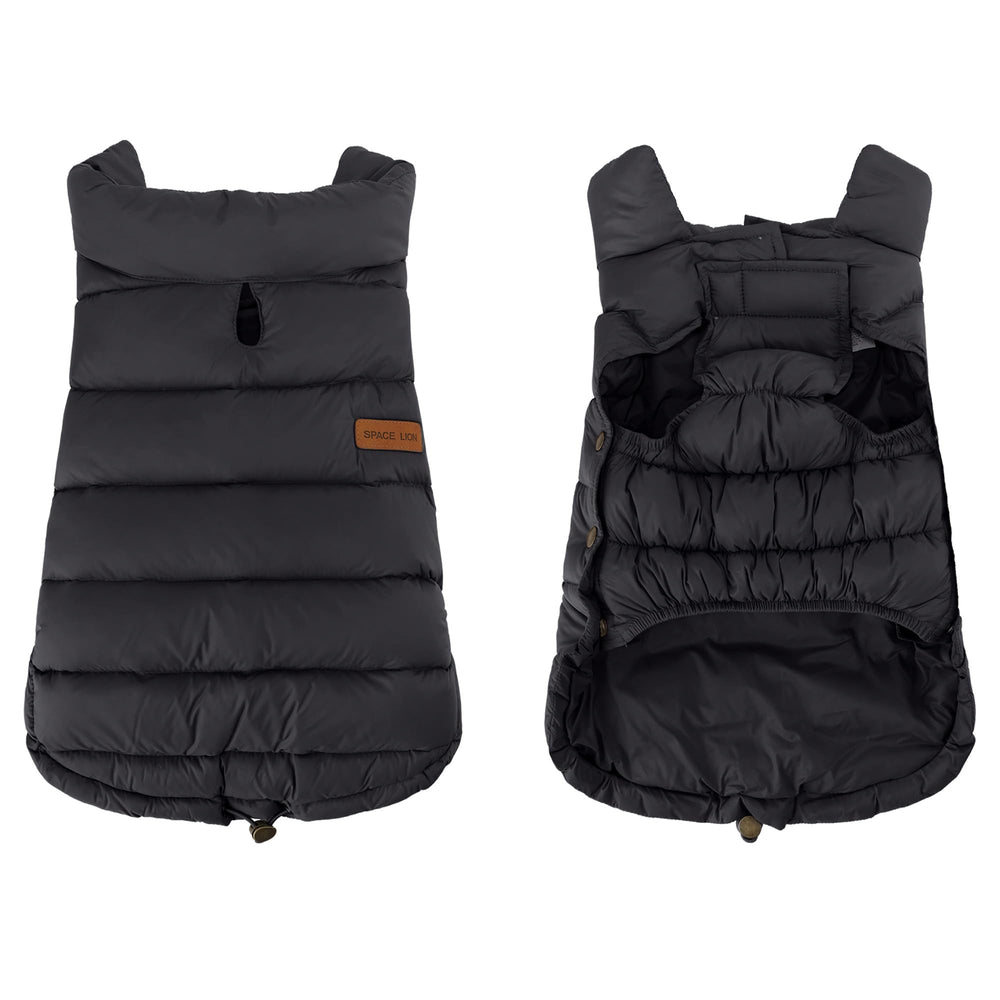SPACE LION chaqueta puffer detalle costuras reforzadas, duradera para actividades al aire libre.