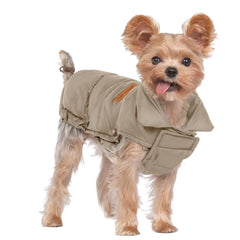 SPACE LION chaqueta puffer para perro con ajuste de cuello para paseos cómoda.