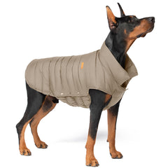 SPACE LION chaqueta puffer, cuello ajustable, ajuste seguro para paseos al aire libre.