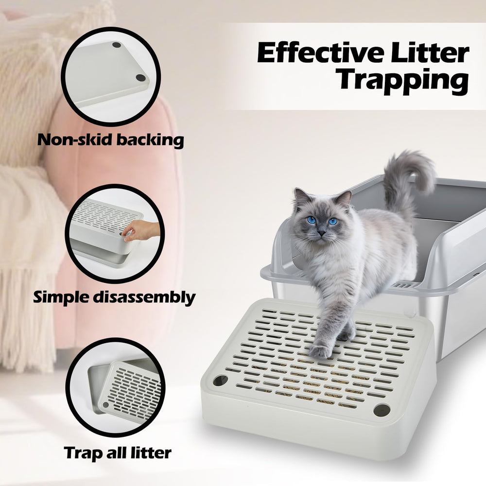 SpaceTime alfombrilla lavable y duradera para hogares con varios gatos.