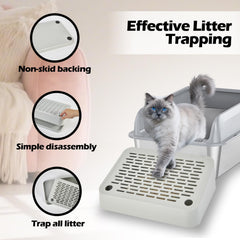 SpaceTime alfombrilla lavable y duradera para hogares con varios gatos.