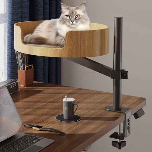 Spacocld cama de escritorio para gato con giro de 360° para observar desde la altura
