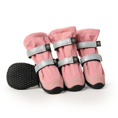 Zapatillas Spark Paws impermeables rosa talla 3 para paseos bajo lluvia.
