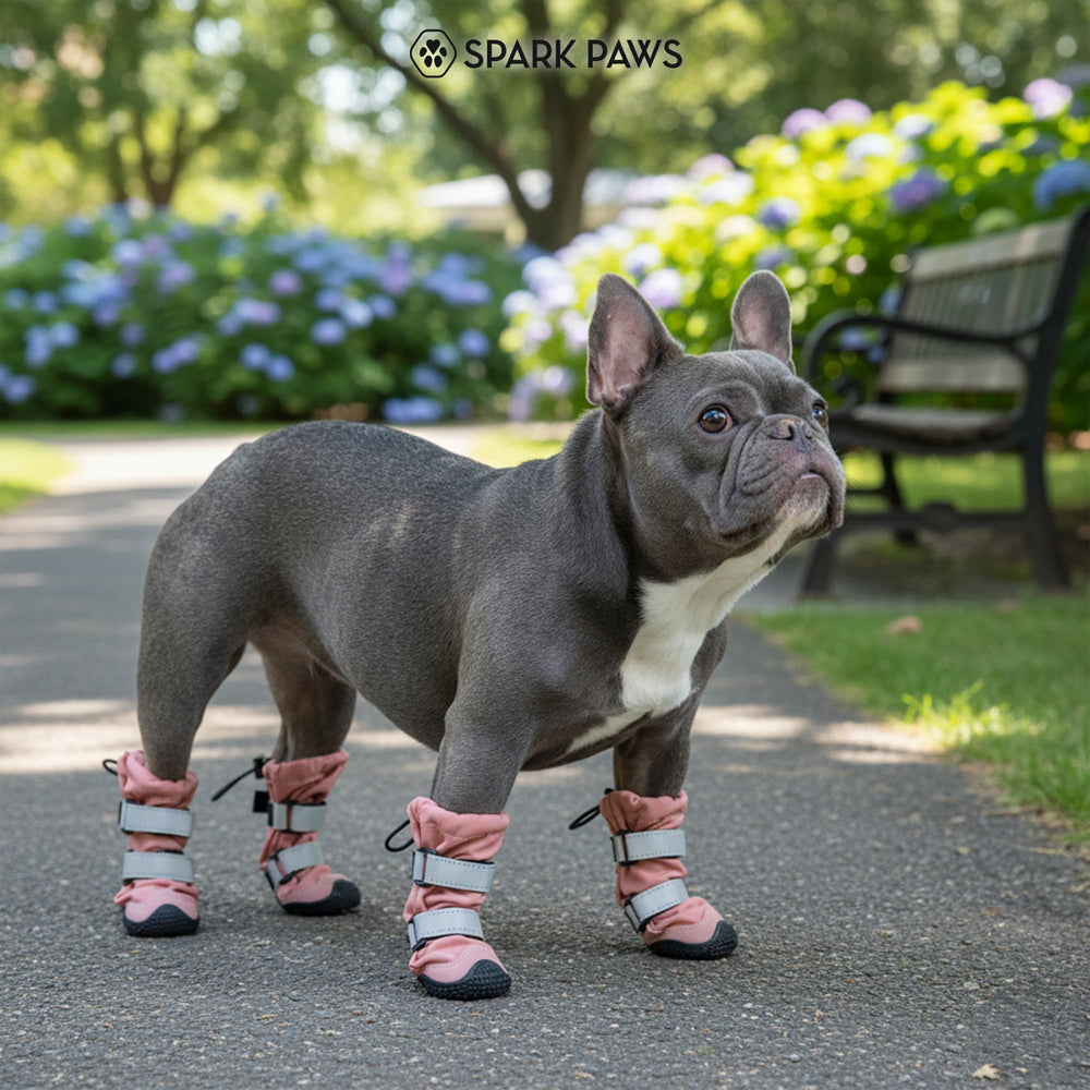Bandas reflectivas Spark Paws mejoran visibilidad en atardeceres.