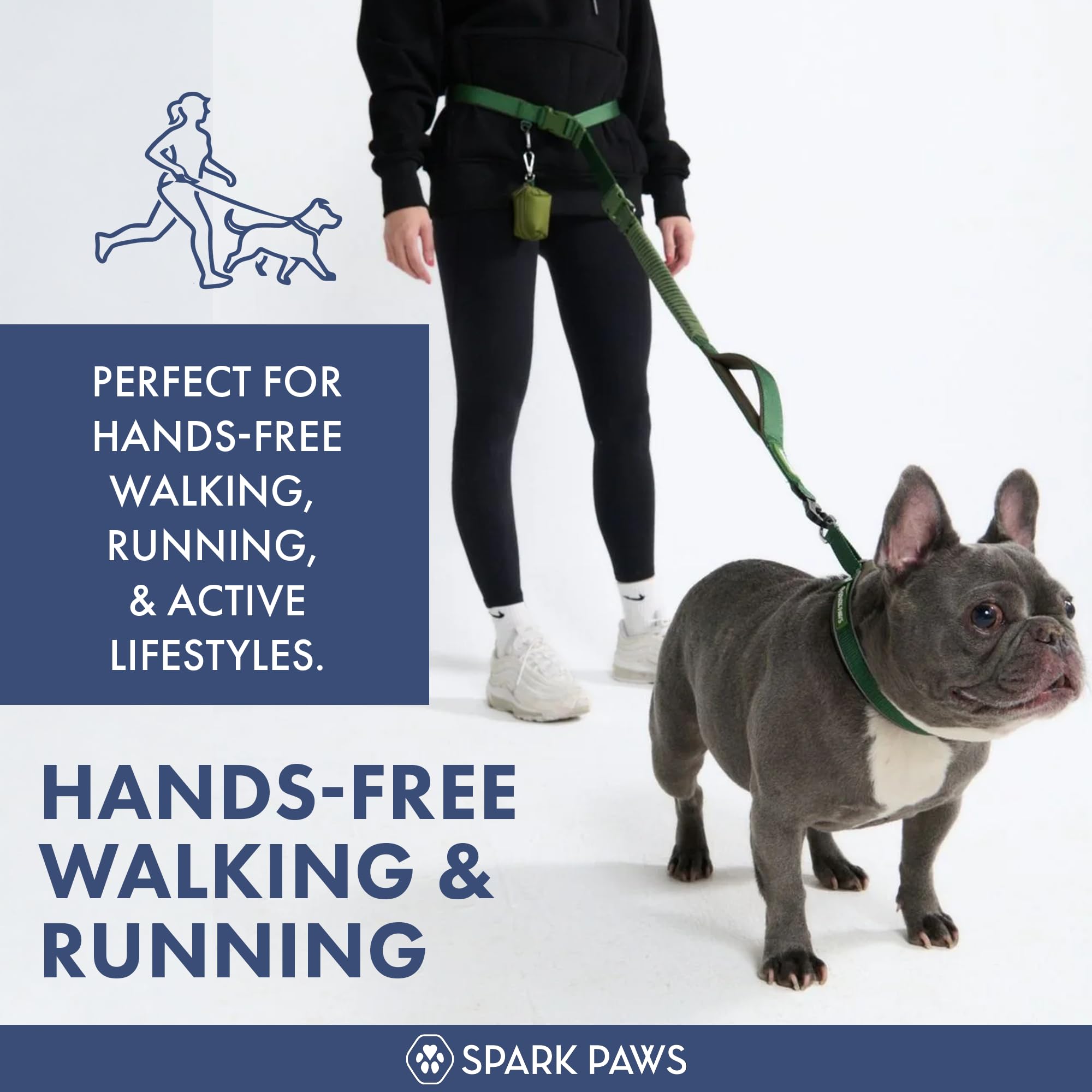 Spark Paws bungee absorbente: reduce tirones repentinos durante paseos intensos