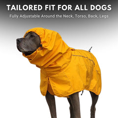Spark Paws capa de lluvia con cobertura total para cabeza y cuello
