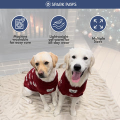 Spark Paws suéter con ajuste elástico para tallas pequeñas y grandes.