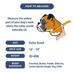Spark Paws Collar con asa de control para manejo seguro durante adiestramiento.