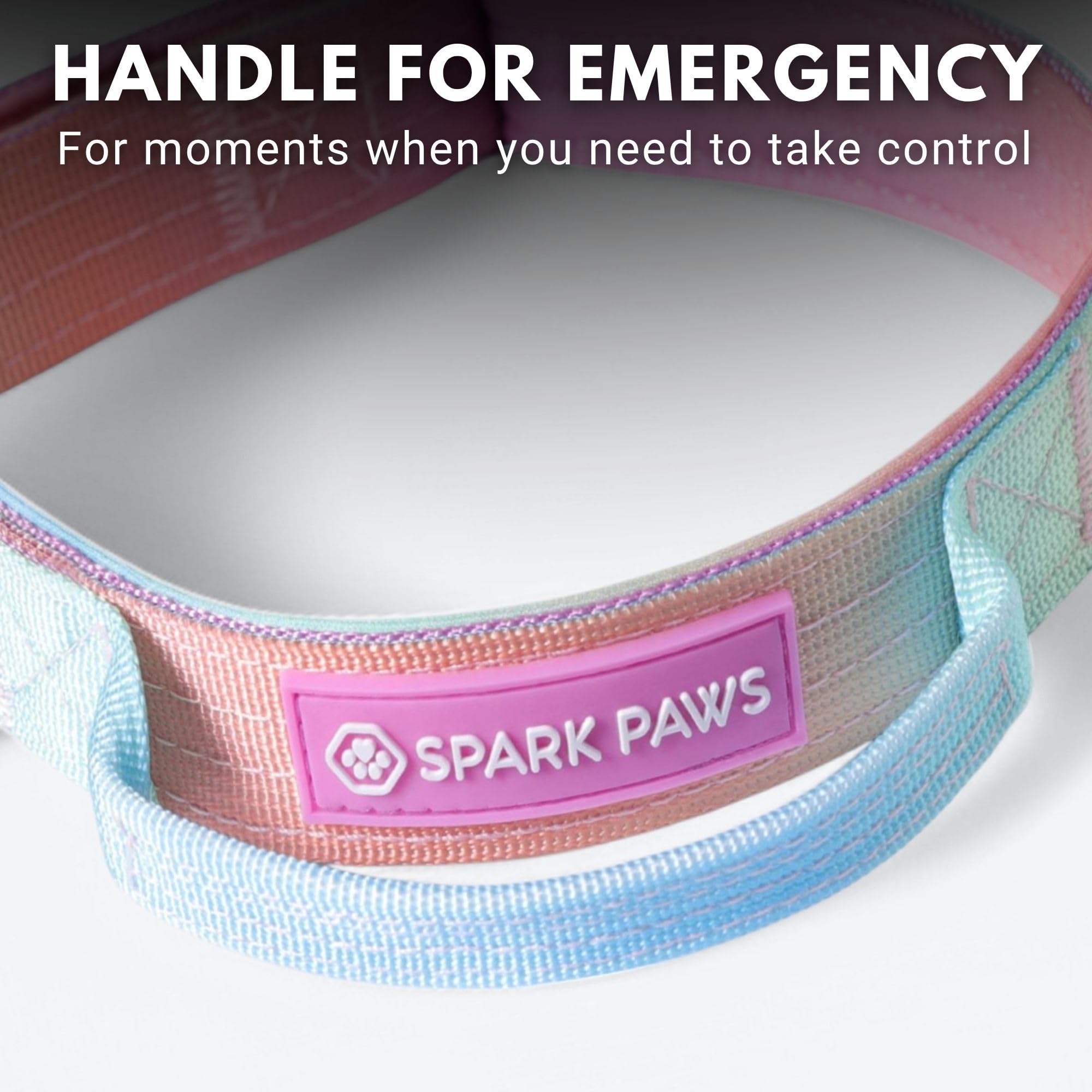 Spark Paws Collar interior acolchado en neopreno para comodidad suave.