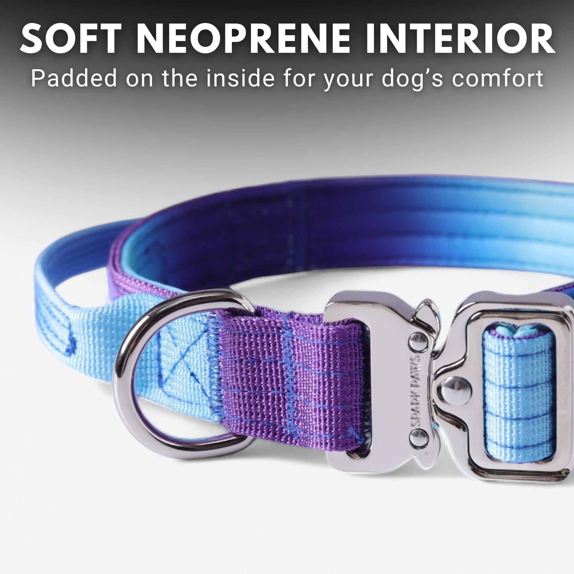 Spark Paws Collar táctico talla grande ideal para razas grandes.