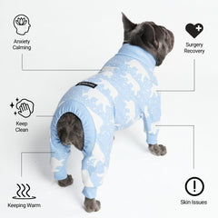 Pijama Spark Paws para perro, interior de felpa abraza al animal