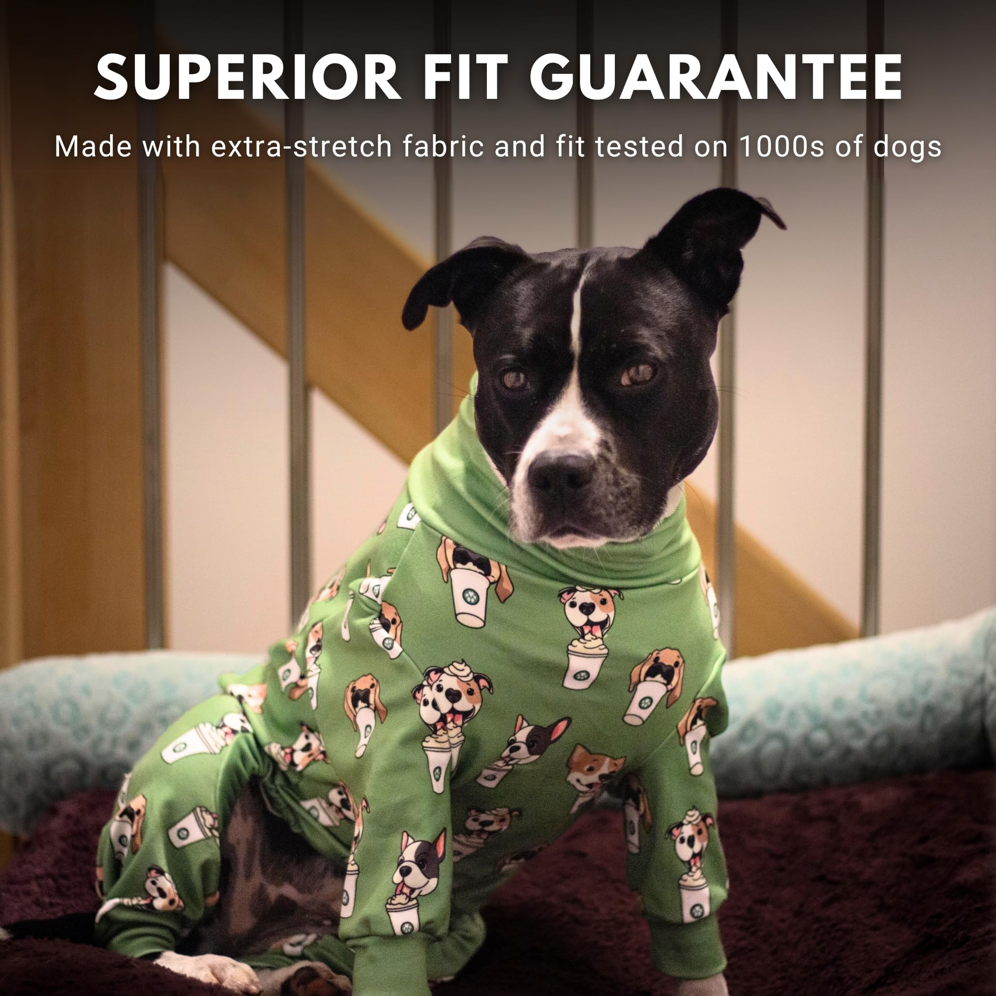 Spark Paws pijama perro corte en forma de V trasero facilita salidas