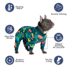 Spark Paws Pijama para perros, corte trasero en V para pausas fáciles