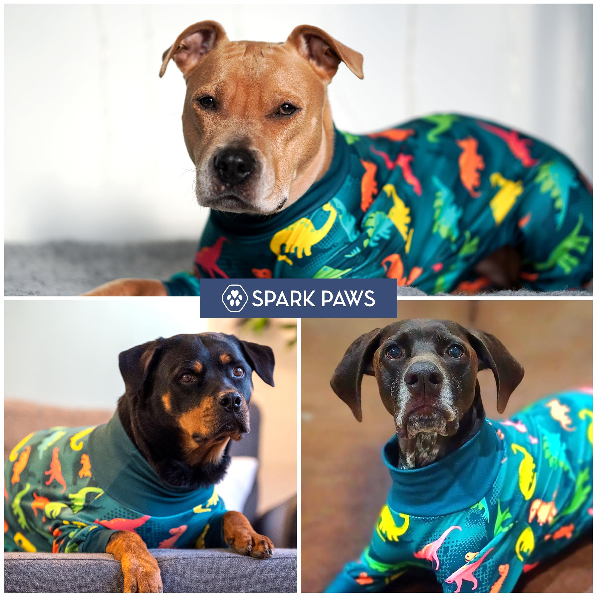 Spark Paws Pijama para perros, durabilidad de materiales de alta calidad para uso diario
