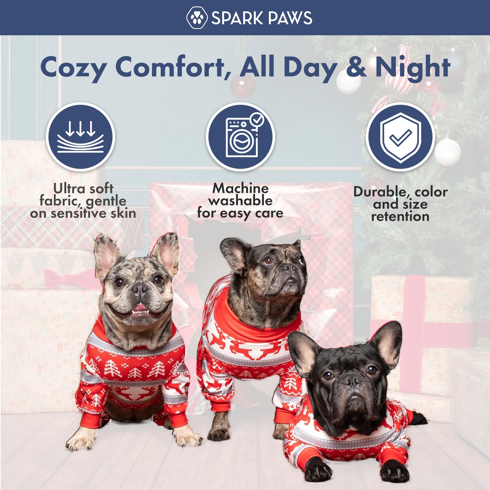 Diseño duradero de Spark Paws para uso nocturno repetido.