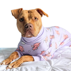 Pijama Spark Paws, vista trasera; ajuste cómodo para dormir.
