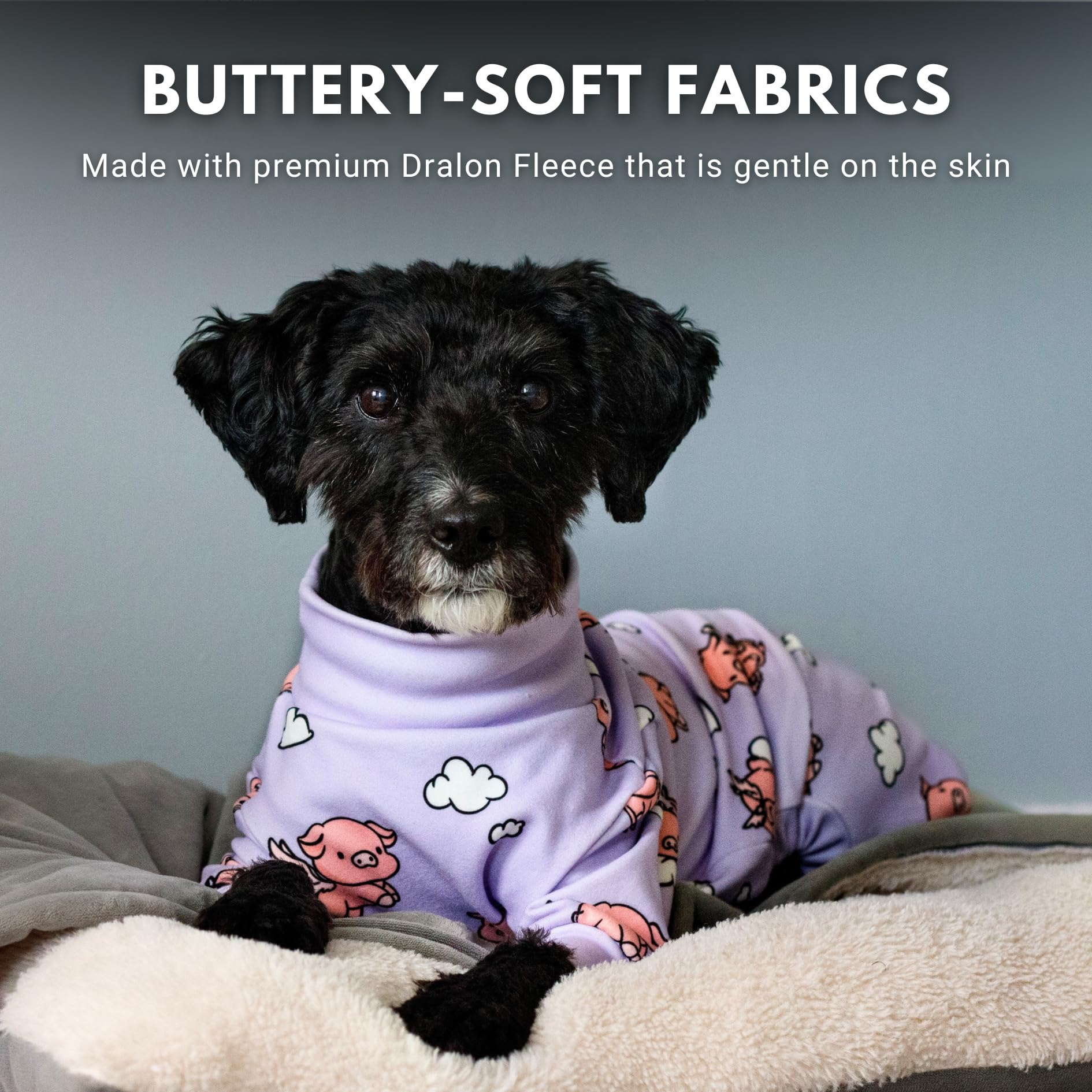 Spark Paws pijama para perro, diseño duradero para noches repetidas.