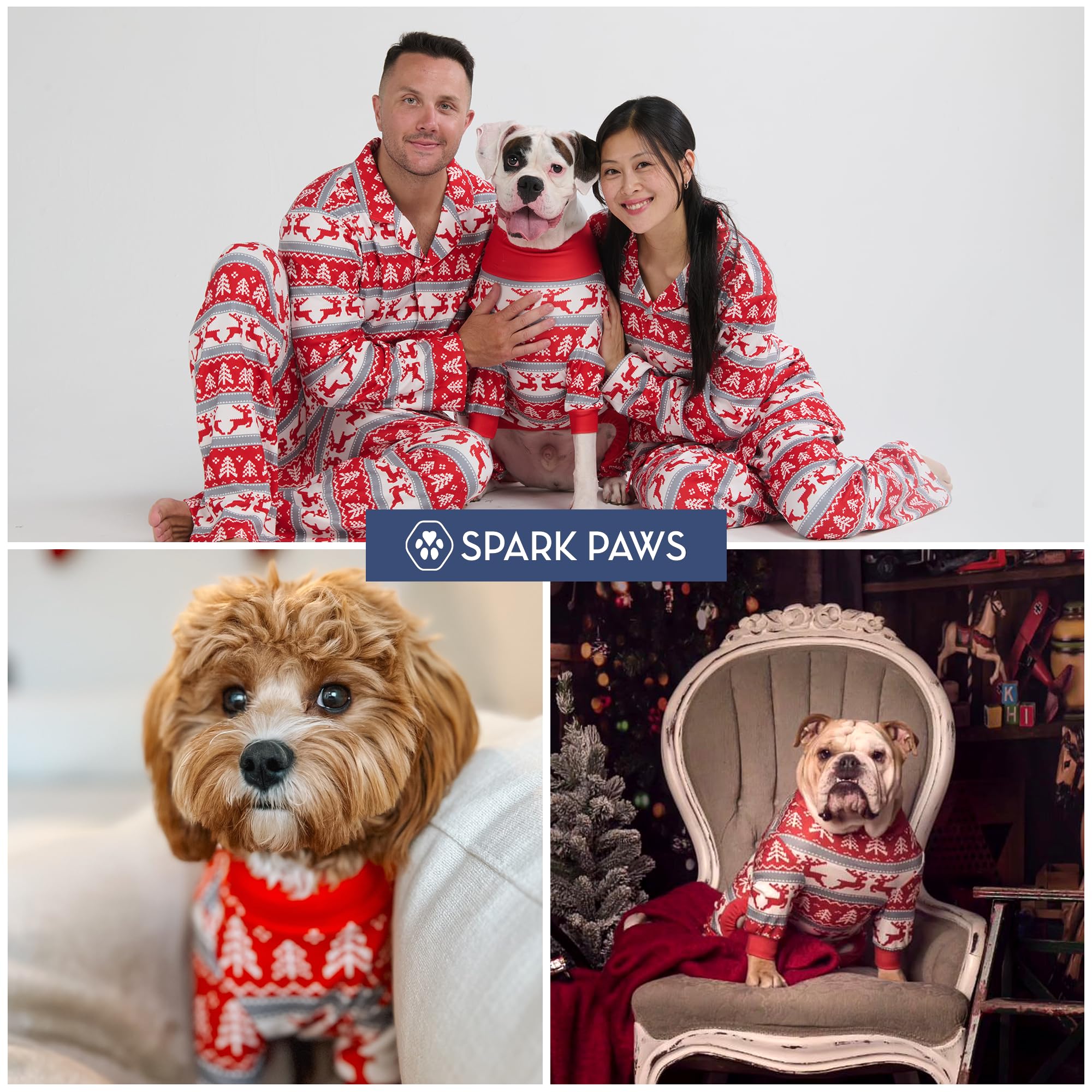 Pijama Spark Paws talla M para perros medianos y grandes.