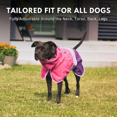 Protección de cuello ajustable de Spark Paws mantiene cuello y cara secas