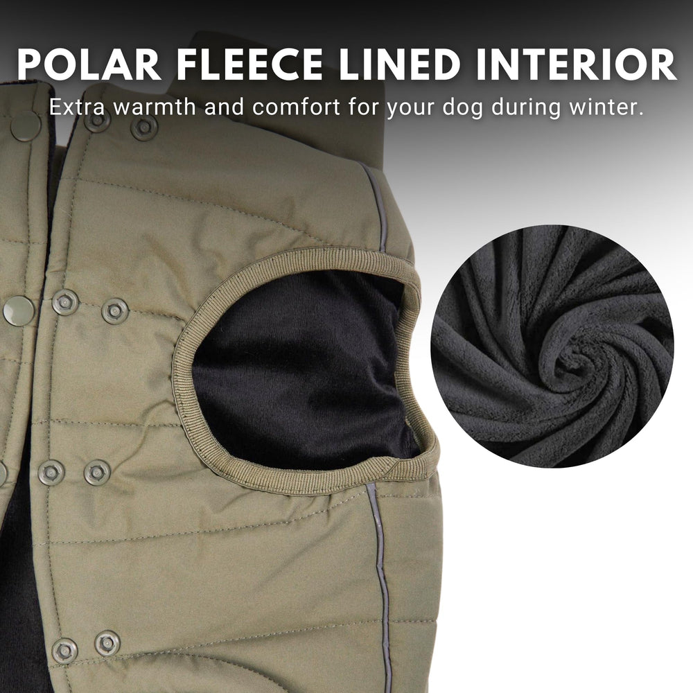 Detalles reflectantes de Spark Paws para mejor visibilidad nocturna.