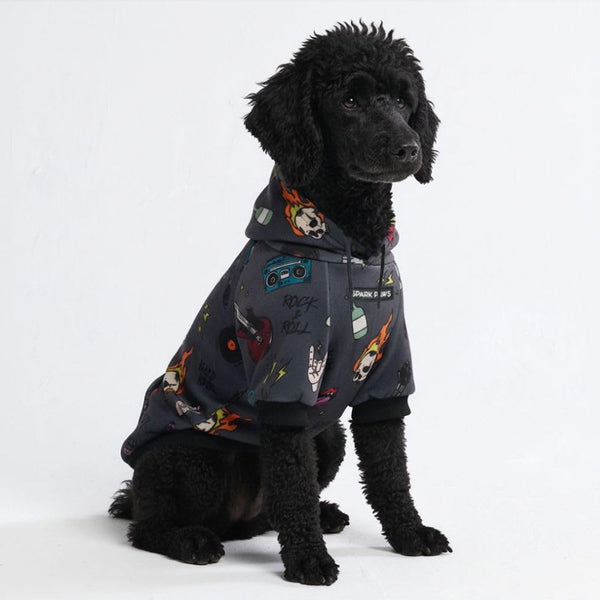 Spark Paws sudadera perro frontal: abrigo suave para paseos fríos y confort diario
