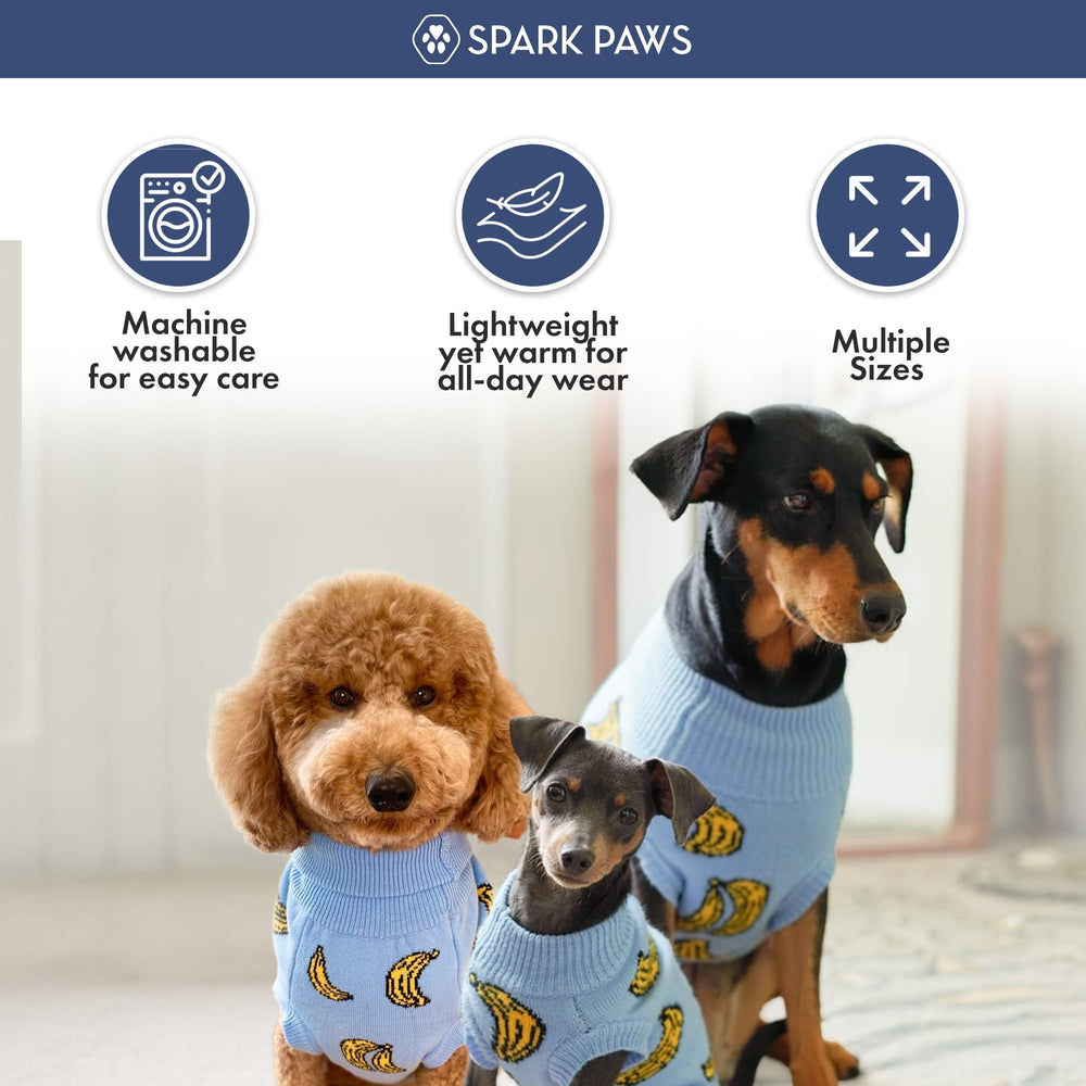 Spark Paws sueter acceso facil, vista frontal, facilita los paseos tras el baño.