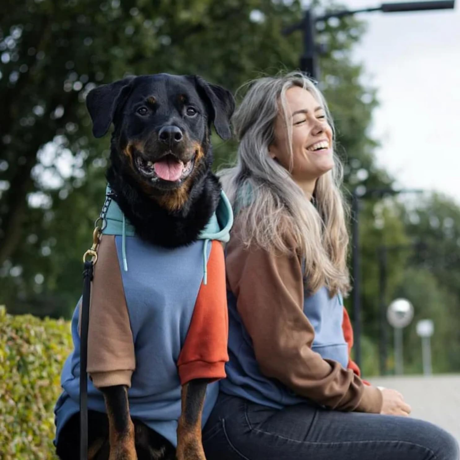 Spark Paws Suéter Alpine, apertura para correa, paseos fáciles y sin complicaciones