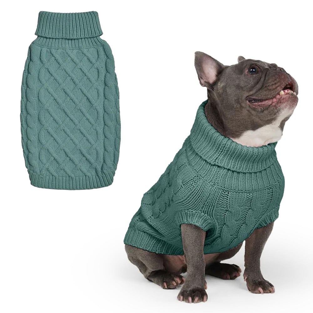 Spark Paws suéter para perro, vista frontal: tacto suave para climas fríos.