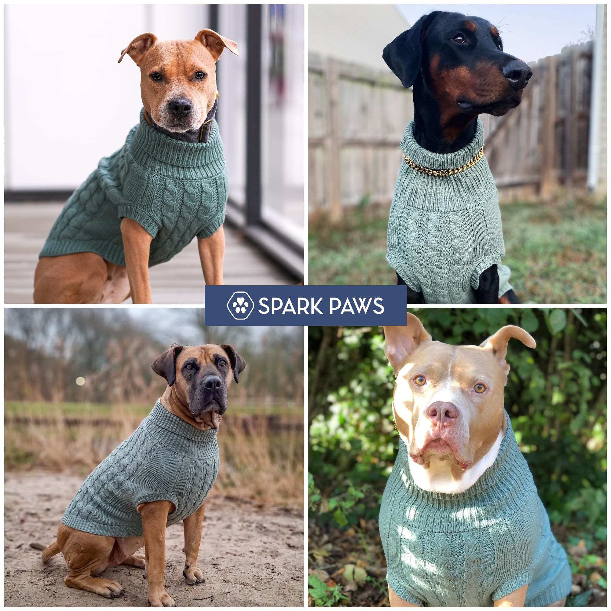 Spark Paws suéter para perro, textura suave: tejido premium para uso diario.